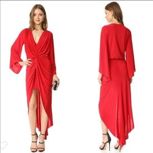 Misa Los Angeles Teget Maxi Dress Red Size M